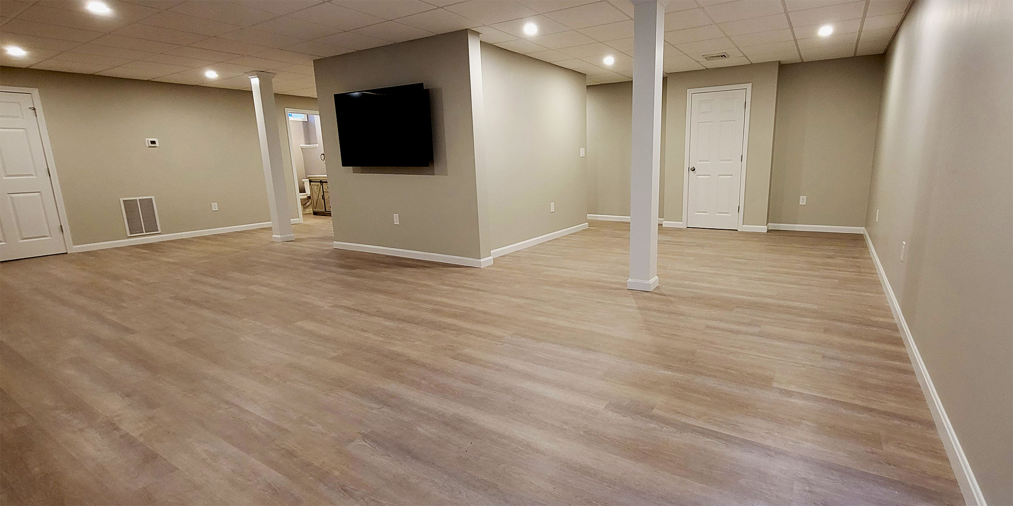 Finished basement in Franklin, MA